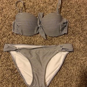 Black & White striped swimsuit